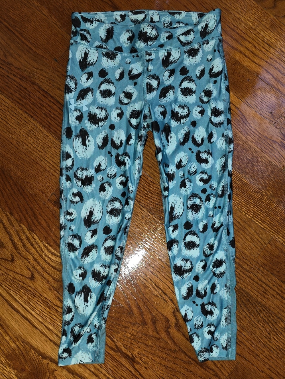 Under Armour Kids Teal Leopard Print Leggings